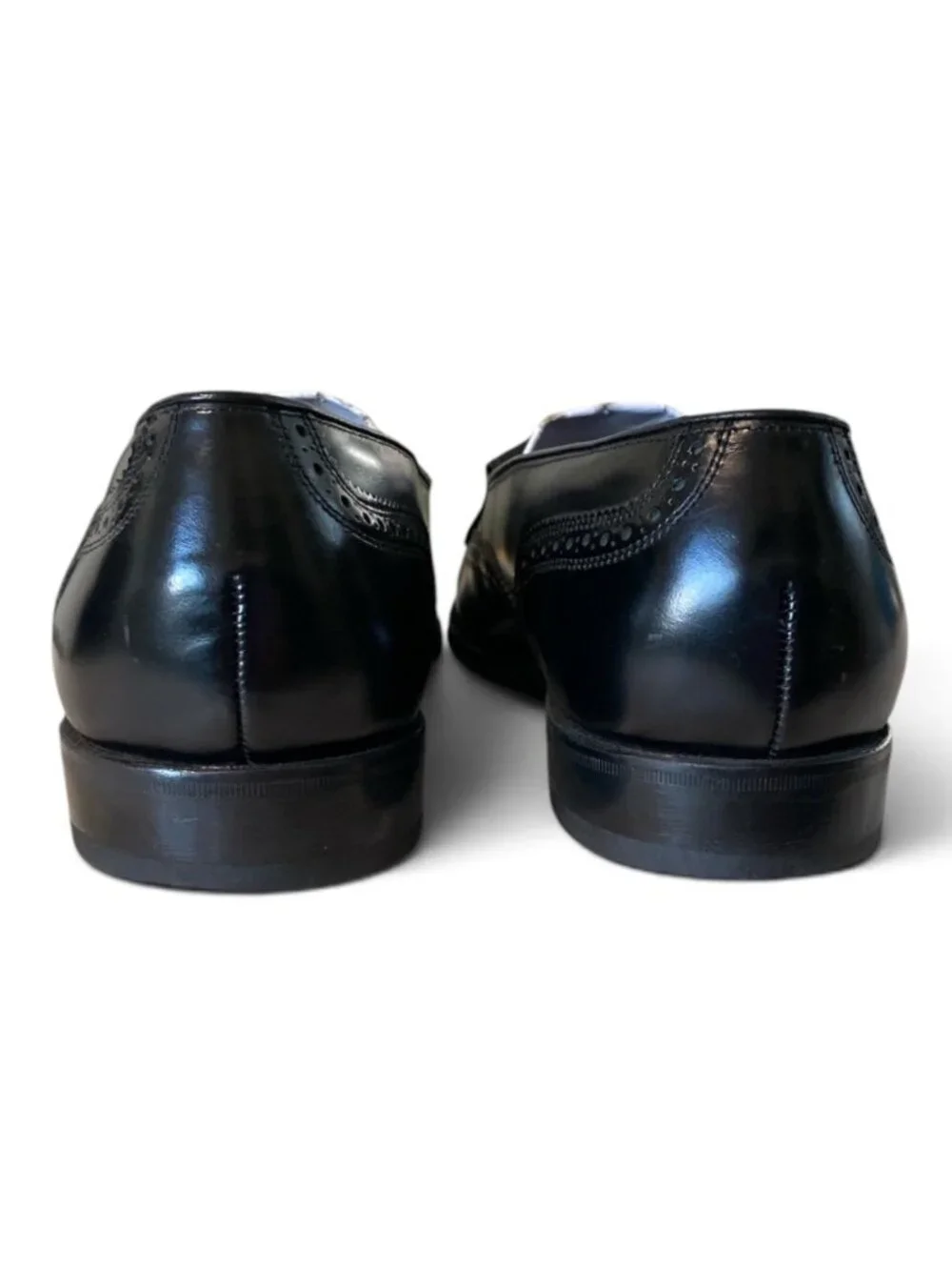 Florsheim Men’s Leather Lexingon Wingtip Tassel Slip On Dress Shoes Sz 11.5 Blk